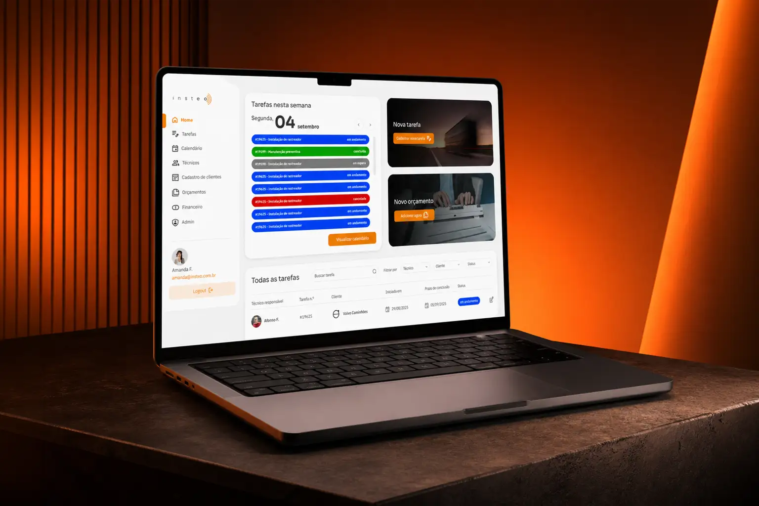 Insteo — Gestão Operacional e Backoffice