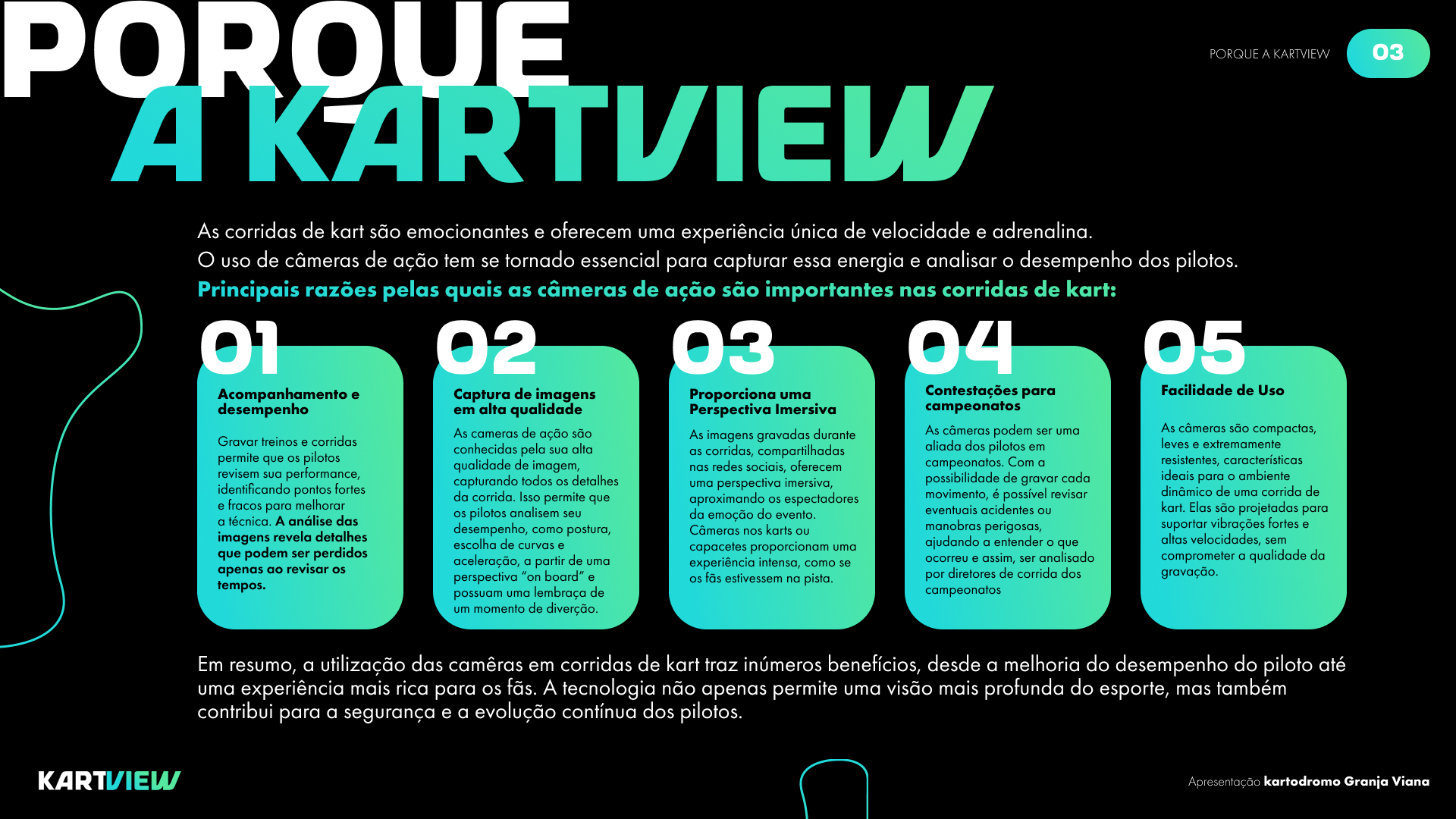 Kartview — Apresentação comercial — bloco 3